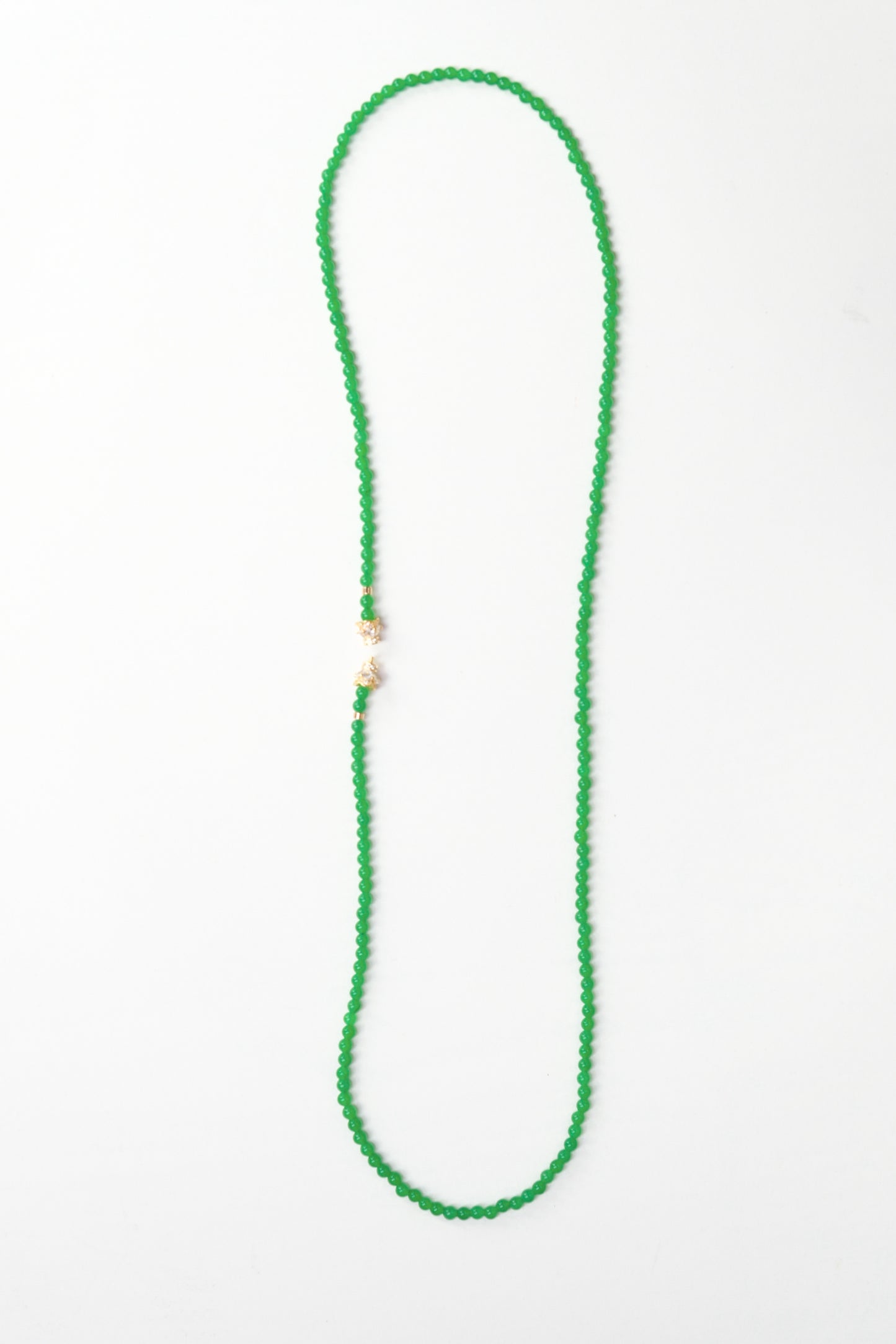 [JADE-INSPIRED] Green Beads Chrysoprase Necklace/Bracelet