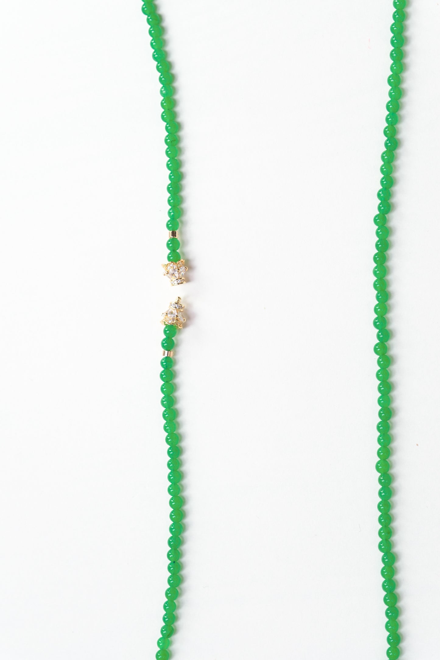 [JADE-INSPIRED] Green Beads Chrysoprase Necklace/Bracelet