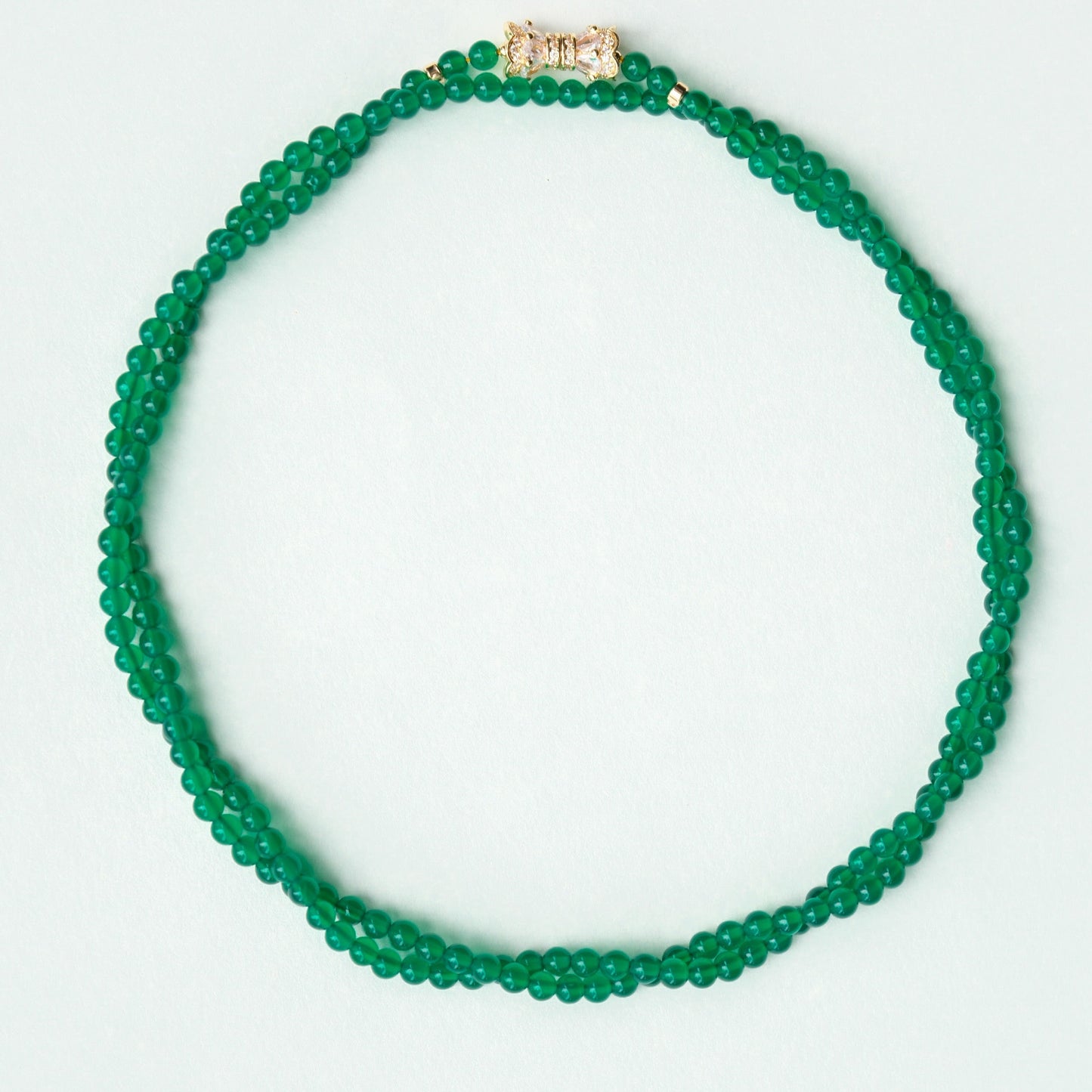 [SUMMER LAKE] Natural Green Agate Necklace/Bracelet